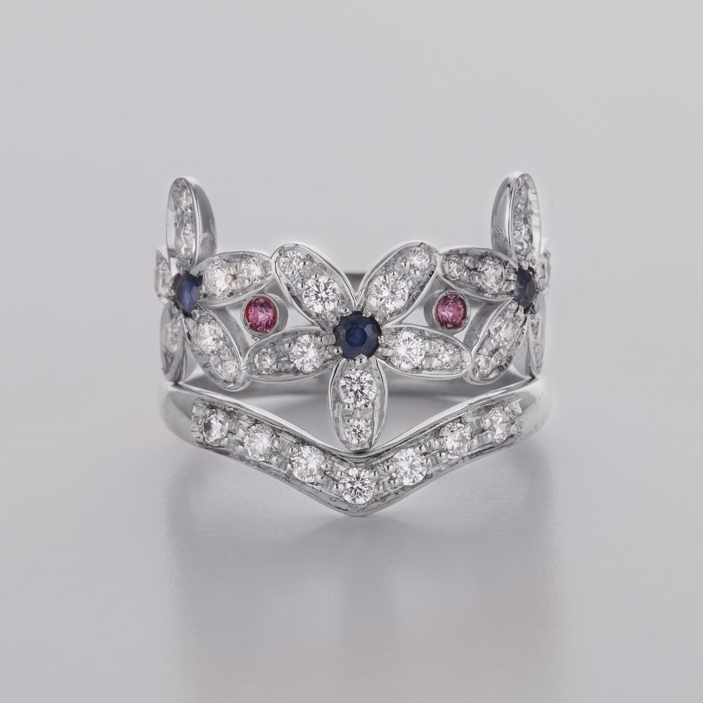 Set anello fiore