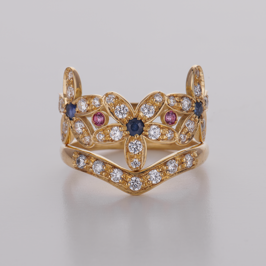 Set anello fiore